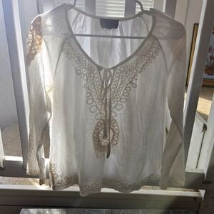 Small Cynthia Rowley Cotton Cotton blend Eswardian Style Top